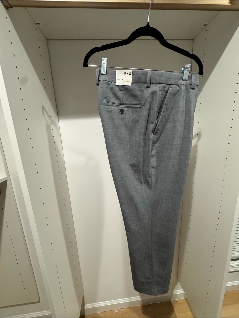 Express Men's Gray Dress Trousers